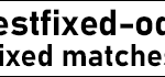 best fixed odd